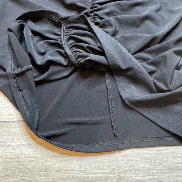 LANSTON ROUCHED CAMI DRESS BLACK SIZE SMALL - Picture 6 of 9